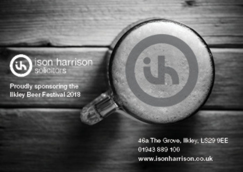 Ison Harrison sponsors of this year's Ilkley Beer Festival Ison