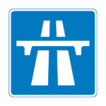 Motorway sign