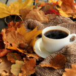 Autumn leaves an coffee