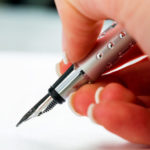 Pink fountain pen