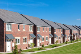 New build terraced homes