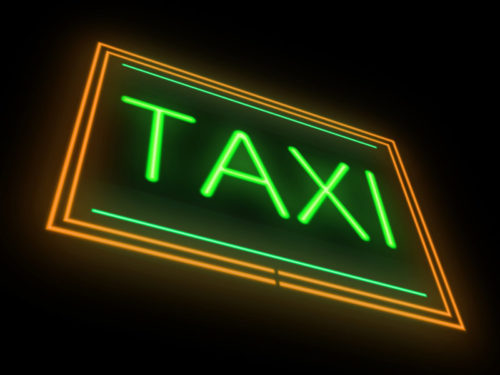 Neon Taxi Sign