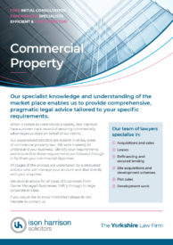 Commercial Property Information Sheet