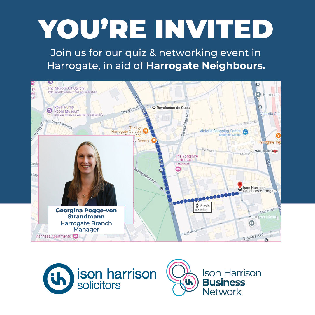 Ison Harrison Quiz and Networking Event 27th June in Harrogate Ison