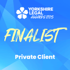 private client finalist - yorkshire legal awards 2025 