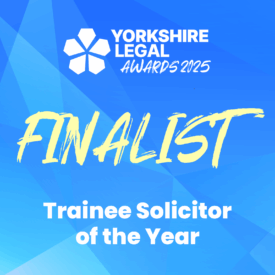 trainee solicitor finalist - yorkshire legal awards 2025