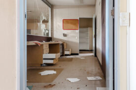 Office in state of disrepair